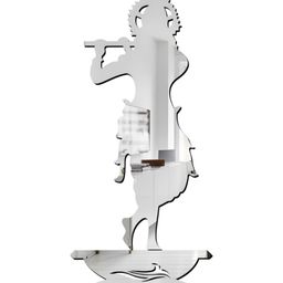Wall1ders Silver Toned Krishna Acrylic Mirror Wall Sticker-11