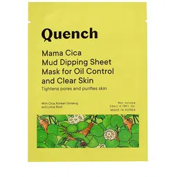 Quench Mama Cica Mud Dipping Sheet Mask for Oil Control & Clear Skin-30