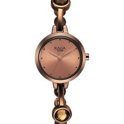 Titan Women Embellished Dial & Bracelet Style Straps Analogue Watch 2576QM01-picture-9