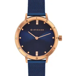 GIORDANO Unisex Printed Dial & Bracelet Style Straps Analogue Watch A2085-33-9