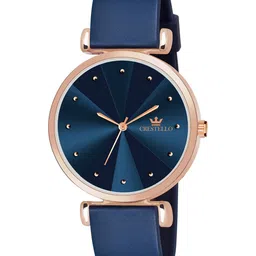 CRESTELLO Men Brass Dial & Straps Analogue Multi Function Watch CR-CK137-BLUE-4