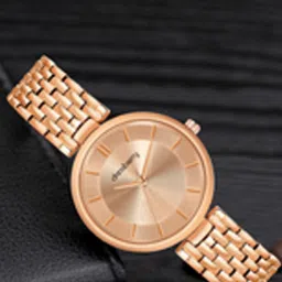 DressBerry Rosegold Toned Women Brass Dial Round Analogue Watch DB-023-Rosegold-image-46