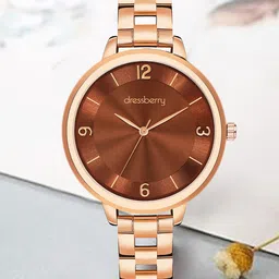 DressBerry Women Stainless Steel Bracelet Style Straps Analogue Watch DB-022-18