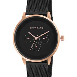 GIORDANO Men Black Dial & Black Bracelet Style Straps Analogue Watch GD-50005-33-image-86