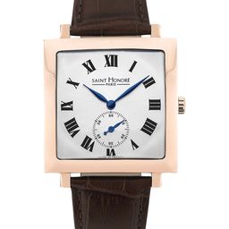 SAINT HONORE PARIS Carree Men Leather Textured Straps Analogue Watch H-SH-CR823002-8AR-M-image-69