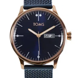 TOMS Men Dial & Stainless Steel Bracelet Style Straps Analogue Watch T11017C-T-28