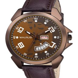 Walrus Men Brass Dial Analogue Watch WWTM-INVC-XXII-050505_D-23
