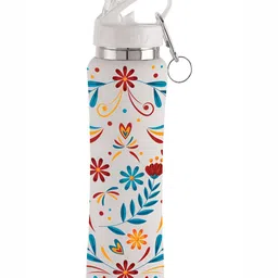 NIRLON Black& Orange Printed Stainless Steel Single Wall Vacuum Sipper 750 ml-image-34