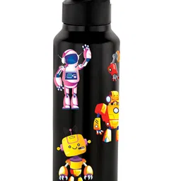 NIRLON Black & Pink Printed Single Stainless Steel Single Wall Vacuum Sipper 750 ml-image-60