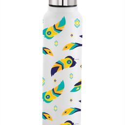 NIRLON White & Yellow Printed Single Stainless Steel Single Wall Vacuum Water Bottle 1L-picture-19