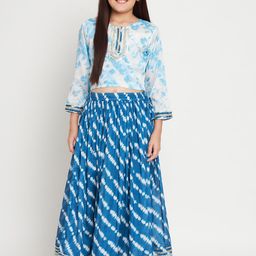 Readiprint Girls Dyed Tie and Dye Ready to Wear Lehenga Choli-picture-0