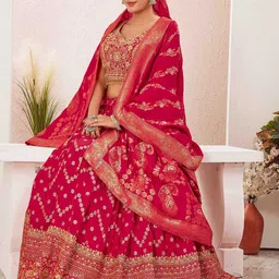Chandbaali Embroidered Thread Work Ready to Wear Lehenga & Blouse With Dupatta-picture-30