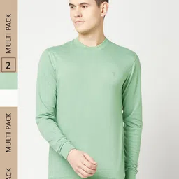 T.T. Pack Of 2 Long Sleeves Casual T-shirts-picture-33
