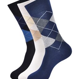 Balenzia Men Pack Of 3 Patterned Calf-Length Socks-47