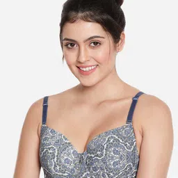 Susie Floral Printed Full Coverage Underwired Lightly Padded All Day Comfort Everyday Bra-picture-1
