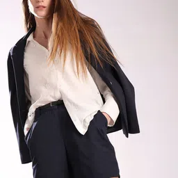 Vero Moda Women Mid-Rise Pure Cotton Shorts With Belt-image-71