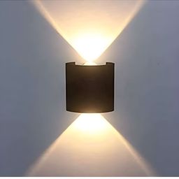 SPARK WORLD Black Contemporary Cylindrical Shaped Metal Wall Lamp-26
