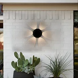 SPARK WORLD White Acrylic Quirky Abstract Shaped Wall Lamp-6