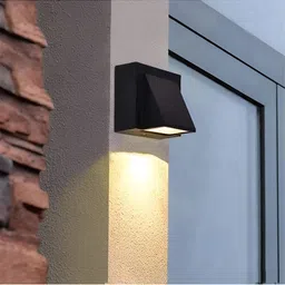 SPARK WORLD Black Metal Contemporary Abstract Shaped Shaped Wall Lamp-51