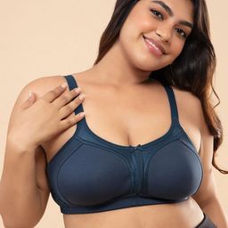 Nykd Plus Size Seamless Full Support M-Frame Cotton Full Coverage Bra - NYB101-4