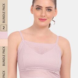 Amour Secret Pack of 2 Geometric Bralette Lightly Padded Bra PD837-picture-11