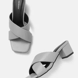 Van Heusen Open Toe Block Heel-1