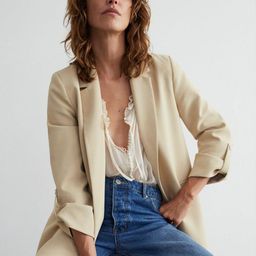 WAREHOUSE Relaxed Fit Front-Open Blazer-15