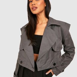 Boohoo Layered Double Breasted Tailored Jacket-29