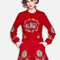 JC Collection Women Red Clothing Set-image-39