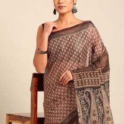 SHANVIKA Ethnic Motifs Pure Cotton Saree-38