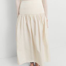 MANGO Women Solid Pleated A-Line Maxi Skirt-image-38