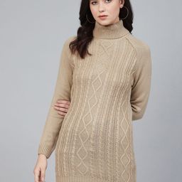Cayman Women Beige Self Design Pullover-63
