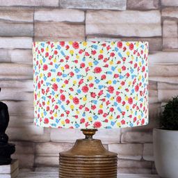 Devansh  White & Pink Printed Table Lamps-47