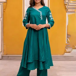 KASYA Thread Work Kurta with Palazzos-36