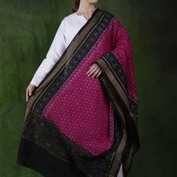 Exotic India Kalamkari Printed Pure Cotton Dupatta-40