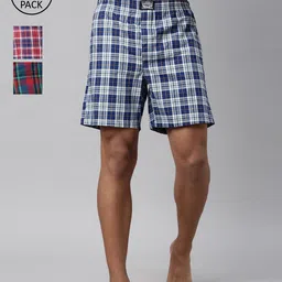 Levis Men Pack Of 2 Assorted Printed Pure Cotton Boxers #068-BOXER SHORTS-D1C3-DNV/SW-OB/PB-P2-image-32