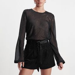 NEXT Women Embellished Velvet Shorts-image-55