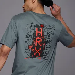 HRX by Hrithik Roshan Men Graphic Printed Bio Finish Oversized T-shirt-image-87