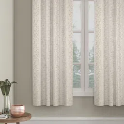 SOKNACK Cream-Coloured Printed Black Out Window Curtain-12