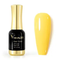 VENALISA Coat Color UV & LED Soak Off Gel Nail Polish 12ml - Milky Yellow 1049-image-0