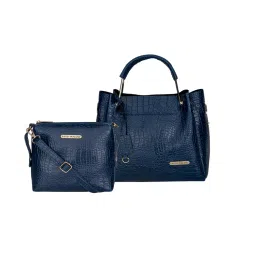 Bagsy Malone Crocodile Print Combo Bag Of 2 - Blue-picture-47