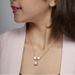 AARSEE OFFICIAL 22Kt Gold-Plated Soft Petal Pearl Necklace-picture-24