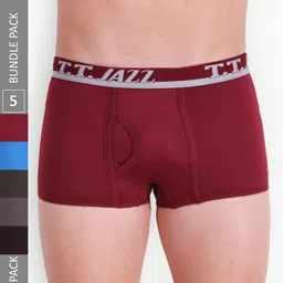 T.T. Men Jazz Mini Pack Of 5 Pure Cotton Trunks-picture-17