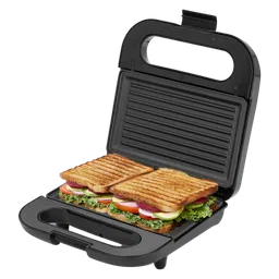 BAJAJ SWX 6 800W 2 Slice Sandwich Maker with Non Stick Coating Plates (Black)-23