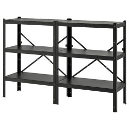 ikea bror Shelving unit, black, 170x40x110 cm-picture-5
