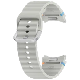 SAMSUNG ET-SNL31LSEGIN HNBR Sport Band for Galaxy Watch7 (M/L) (Breathable Design, Silver)-13