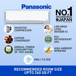 Panasonic 7 in 1 Convertible 2.2 Ton 4 Star Inverter Split Smart AC with Amazon Alexa and Google Assistant Support (2023 Model, Copper Condenser, CS/CU-QU26ZKYF) image 5