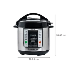 WONDERCHEF Nutri-Pot 6 Litre Electric Pressure Cooker with 7-in-1 Functions (Silver) image 2