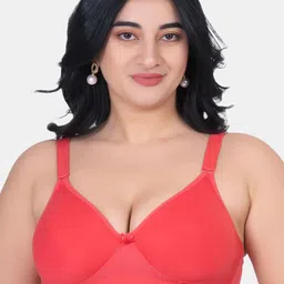 KOMLI Plus Size Lightly Padded Cotton T-shirt Bra-image-15
