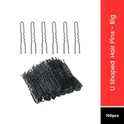 Beautiliss Professional 100 pcs U shaped Hair Pins Big Size Thick Black Ball tip Metal-picture-49